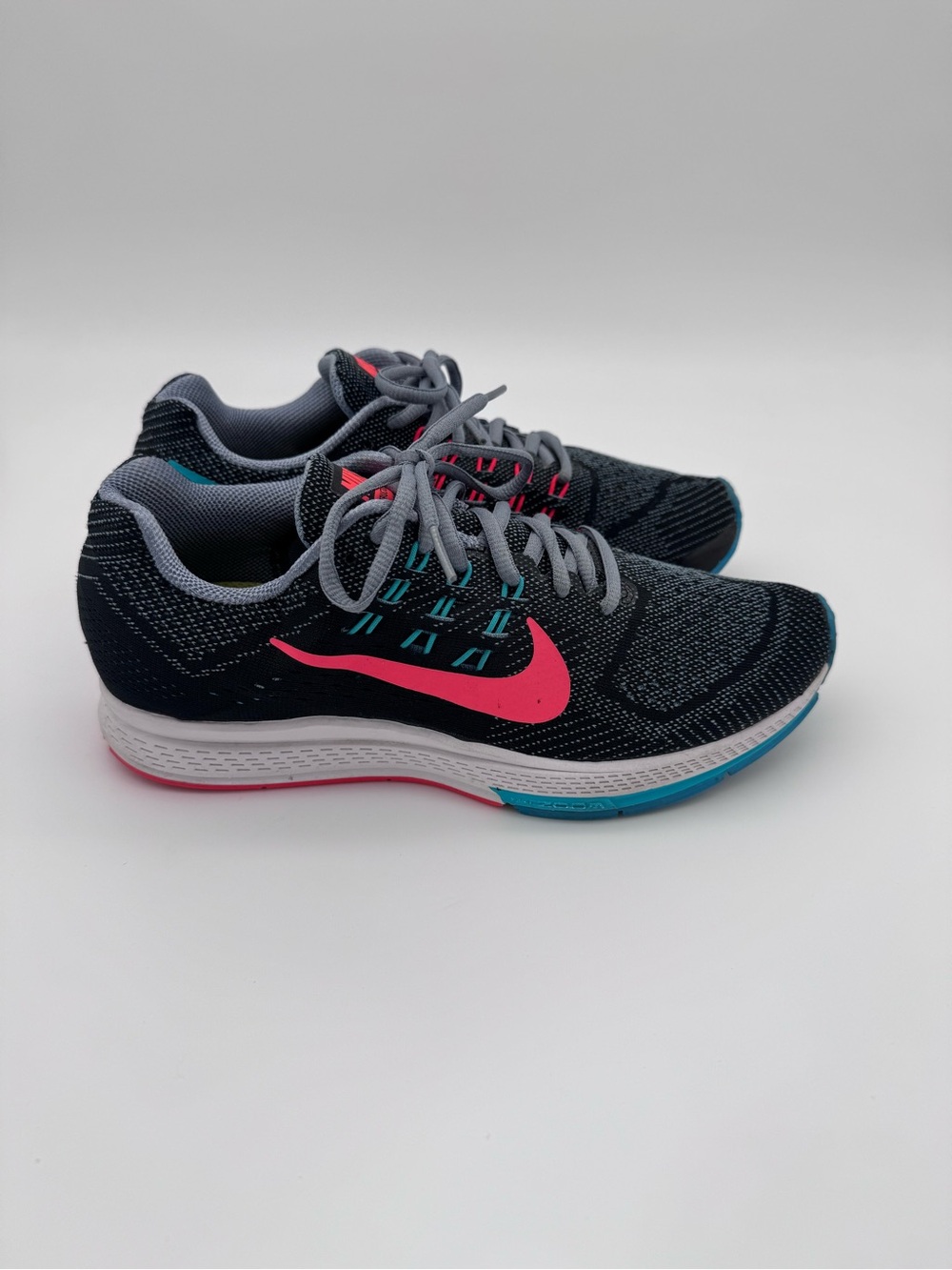 Nike Air Zoom Structure 18 Sneakers Womens 8.5 Athletic Running Shoes Colorful - Picture 4 of 14